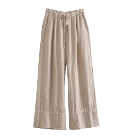 Linen Jacket with Wide Legs - Image 3