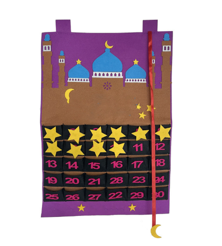 Countdown decorated hanging felt calendar image