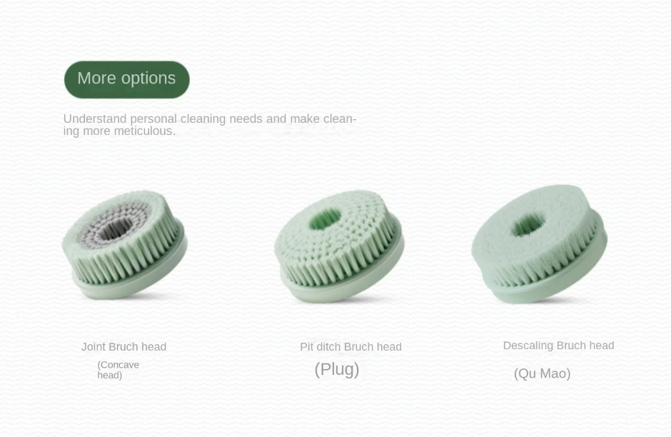 Double handle electric bath brush rotating multifunctional bath brush