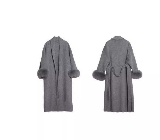 women's double faced cashmere coat
