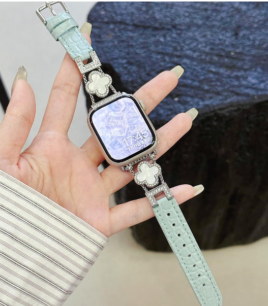 Crocodile Pattern Leather Strap