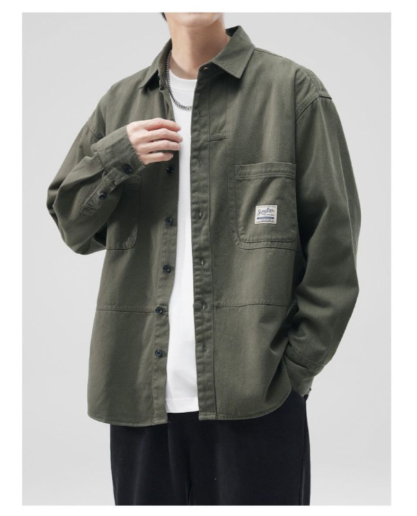 Retro Work Shirt Jacket - Image 7