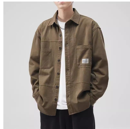Retro Work Shirt Jacket - Image 5