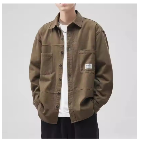 Retro Work Shirt Jacket - Image 1