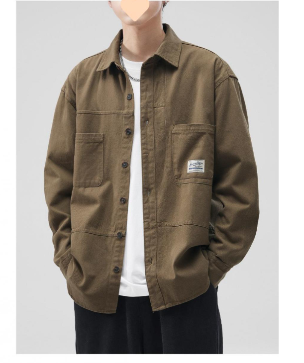 Retro Work Shirt Jacket - Image 3