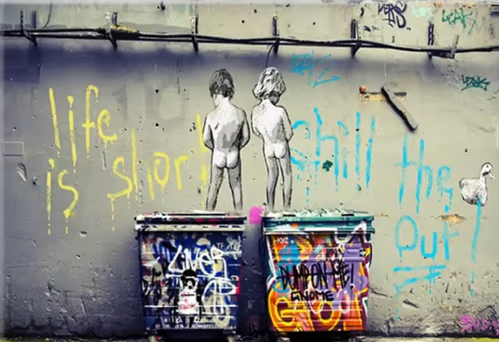 The Boy Behind The Curtains Poster and Prints Graffiti Banksy Street Art Funny Monkey Canvas Painting Print Wall Art Home Decor