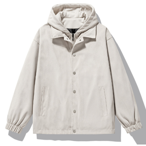 Hong Kong Style Leisure Original China-Chic Sports Couple Unisex Hooded Jacket Men's Jacket Men's Suede Jacket