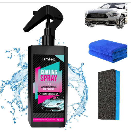 Car coating spray car care package image