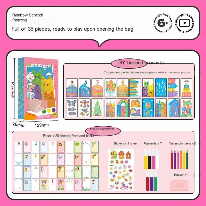 Rainbow scratch image