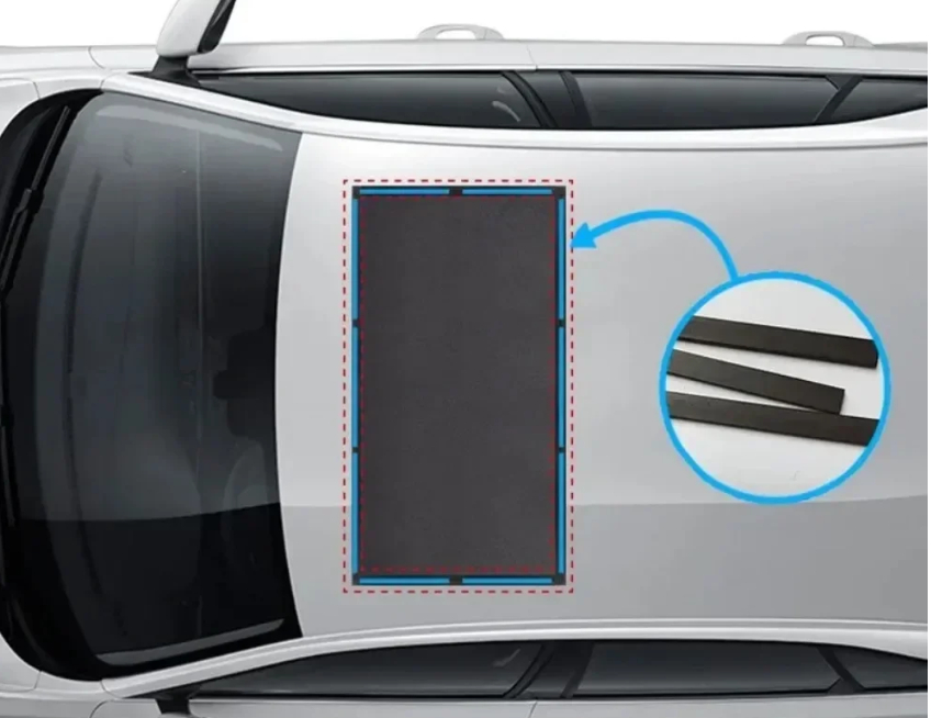 Car sunroof mosquito proof and sunshade screen window