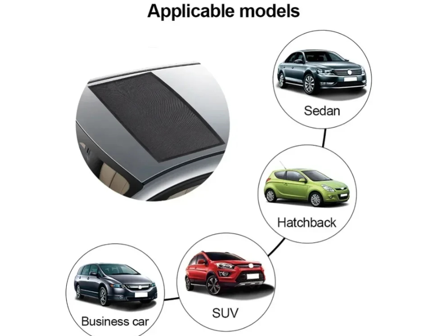 Car sunroof mosquito proof and sunshade screen window