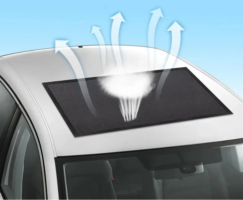 Car sunroof mosquito proof and sunshade screen window