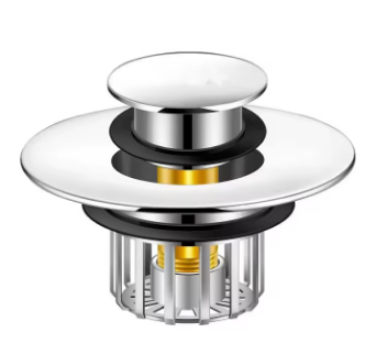 Copper bathtub valve drainage spring foot type jumping core