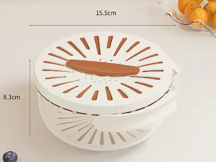 [HG53696-WHI] Drain Basket Storage Box 16844556 (white) image