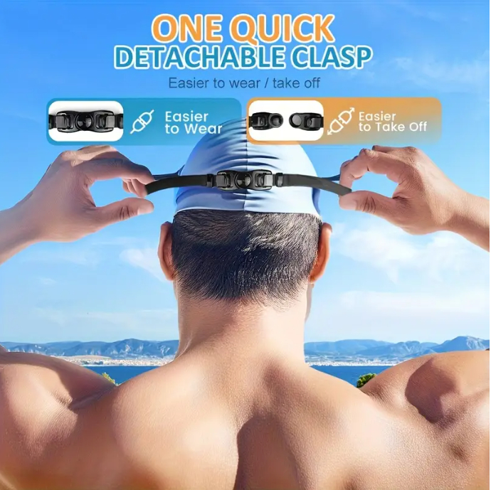 New large frame swimming goggles for adults HD anti-fog electroplating swimming goggles