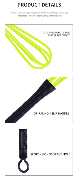 Plastic hair cream, hair dye, mixing stick, hair dye brush, salon styling tools, professional barber accessories