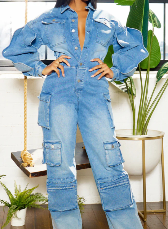 Women's suit drape straight pants jumpsuit design lotus leaf stitching slim pants