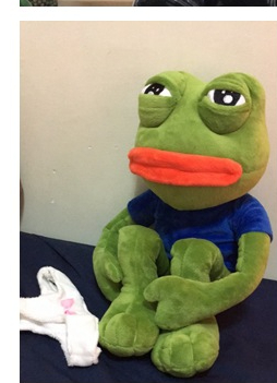 42cm Magic Expression Pepe The Frog Sad Frog Plush 4chan Meme Dolls Stuffed Animal Toy Gift