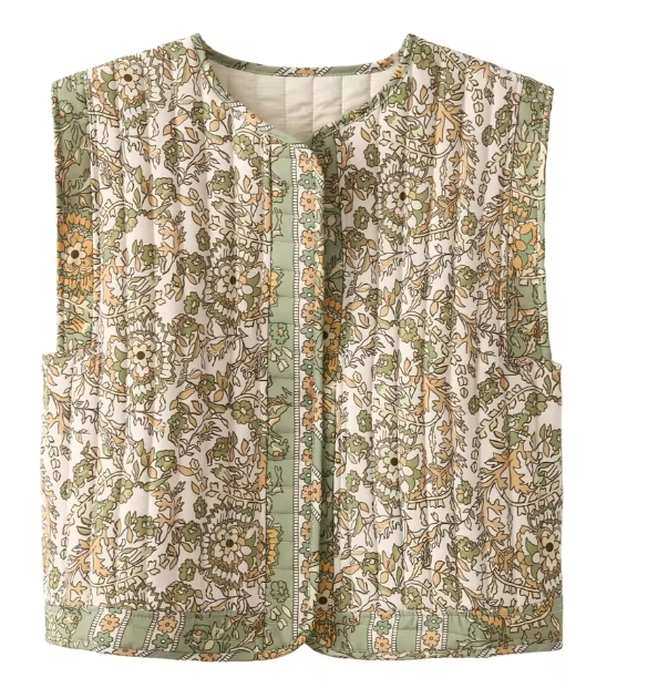 Fashion Printed Cotton Vest Jacket image