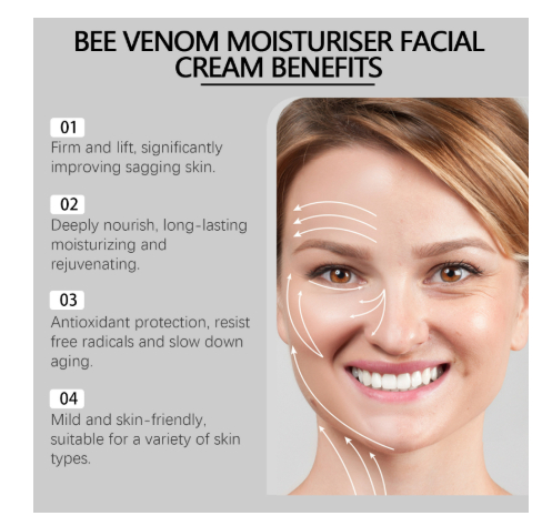 Bee venom moisturizing face cream