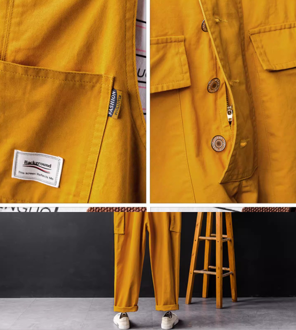 Hong Kong style casual jumpsuit