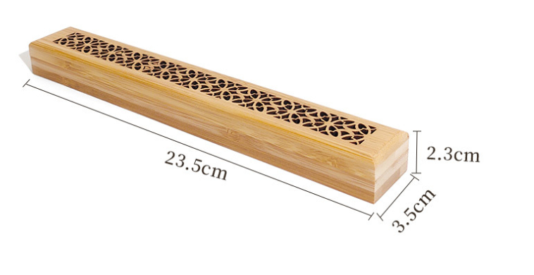 Solid wood incense box