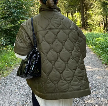Nlzgmsj Women 2023 Winter Parka Women Casual Half Sleeves High Neck Coats Female Thick Pocket Warm Jacket Female Tops