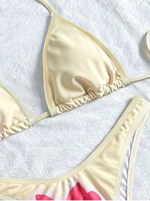 Triangle cup sexy quick-drying blouse long skirt bikini three-piece swimsuit women