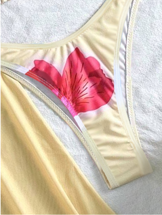 Triangle cup sexy quick-drying blouse long skirt bikini three-piece swimsuit women