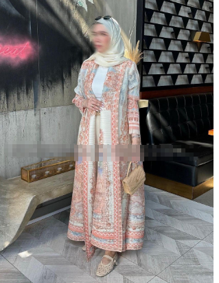 Marigold Meadows Abaya | EL DESIGNS