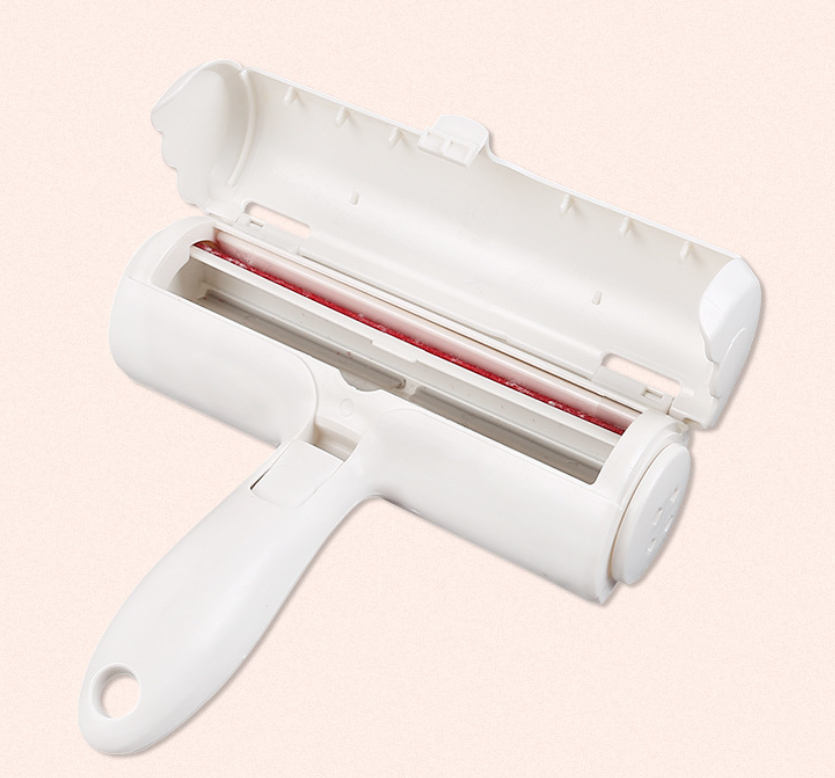 Clothing hair remover, hair scraper, adhesive roller brush