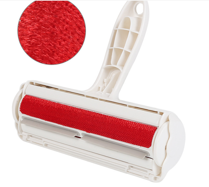 Clothing hair remover, hair scraper, adhesive roller brush