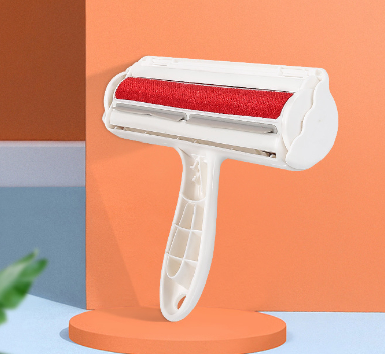 Clothing hair remover, hair scraper, adhesive roller brush