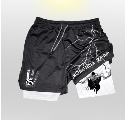 Double layer sports shorts