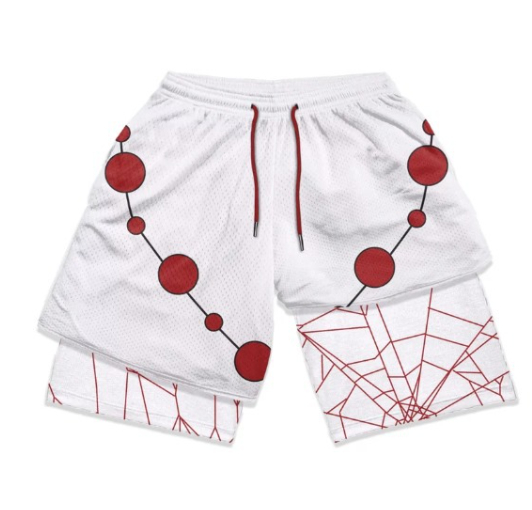 3D digital printing adult double layer fitness shorts