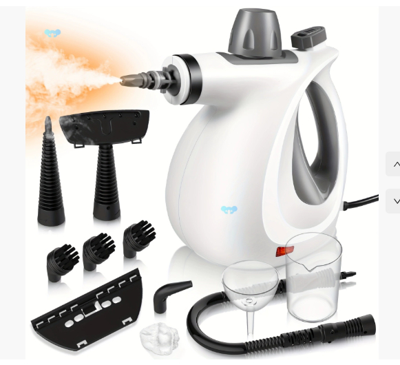 Powerful Handheld Steam Cleaner with 12 Accessories Home