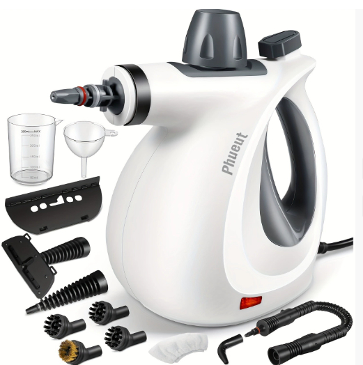 Powerful Handheld Steam Cleaner with 12 Accessories Home