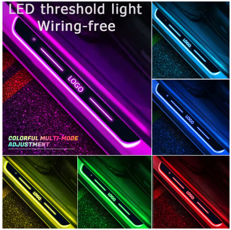 Colorful light sensor lamp without wiring atmosphere lamp image