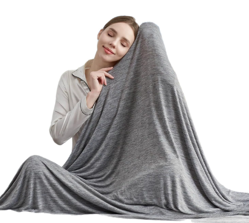 Cool feeling blanket, summer cool blanket, nap shawl, large amount of adult summer cool blanket, solid color thin cover blanket