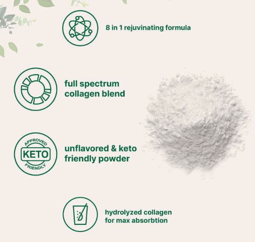 Multiple collagen peptide powders