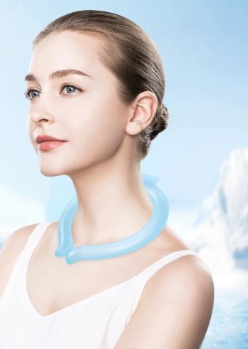 Cooling neck hanging ice ring, summer cool outdoor products, heatstroke relief and prevention, outdoor ice sensation, cold neck collar
