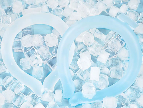 Cooling neck hanging ice ring, summer cool outdoor products, heatstroke relief and prevention, outdoor ice sensation, cold neck collar