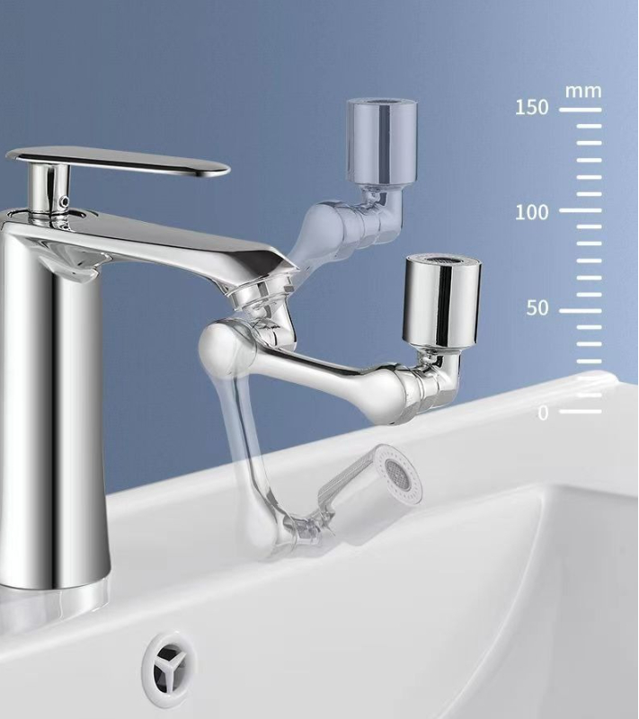 Mechanical arm universal faucet extender