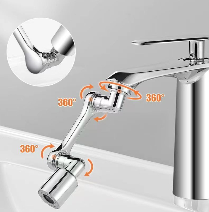 Mechanical arm universal faucet extender