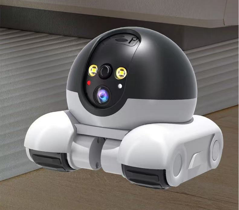 Dual-lens dual-screen mobile smart monitoring for the whole house