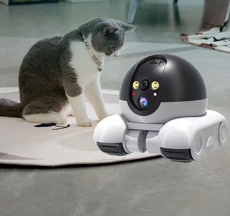 Dual-lens dual-screen mobile smart monitoring for the whole house