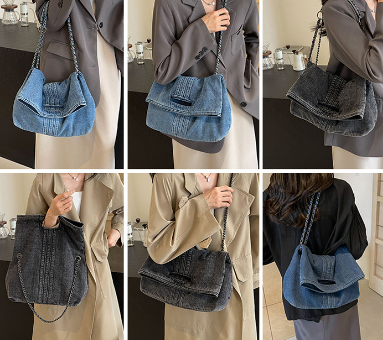 Denim Shoulder Bag Purse