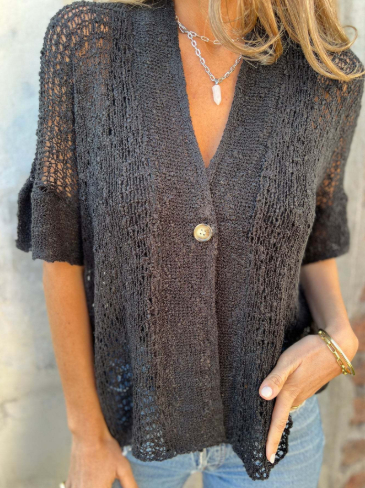 Ivonie™ - Elegancki teksturowany top