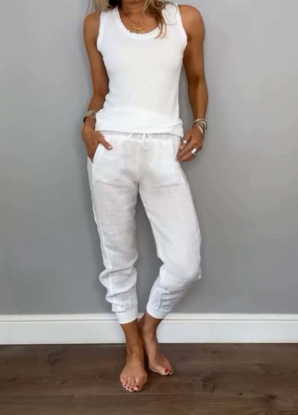 Chloe Harper | Two-Piece Solid Color Set