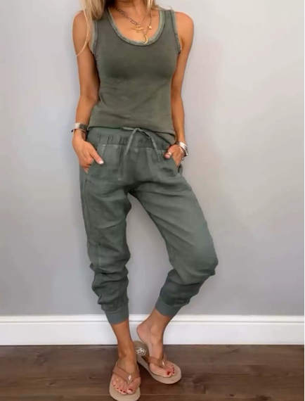 Chloe Harper | Two-Piece Solid Color Set